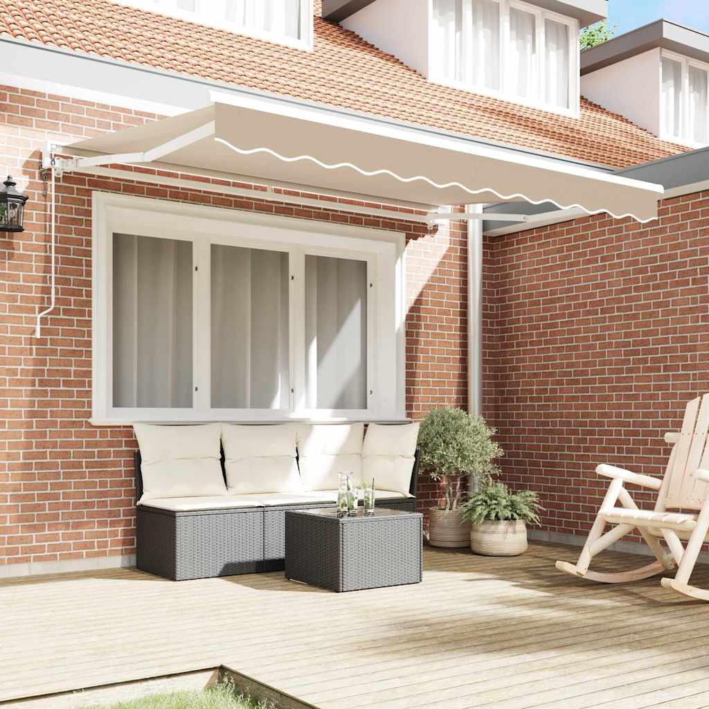 Markisenrahmen Beige 250 x 200 cm Polyester mit PU-Beschichtung