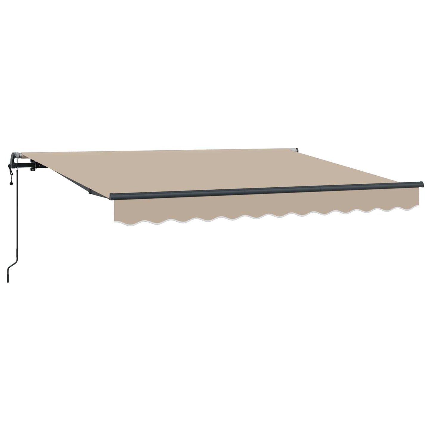 Einziehbare Markise Beige 250 x 200 cm Stoff