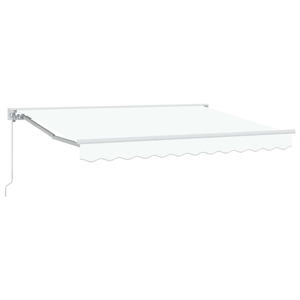 Markisenrahmen Weiß 250 x 200 cm Polyester mit PU-Beschichtung