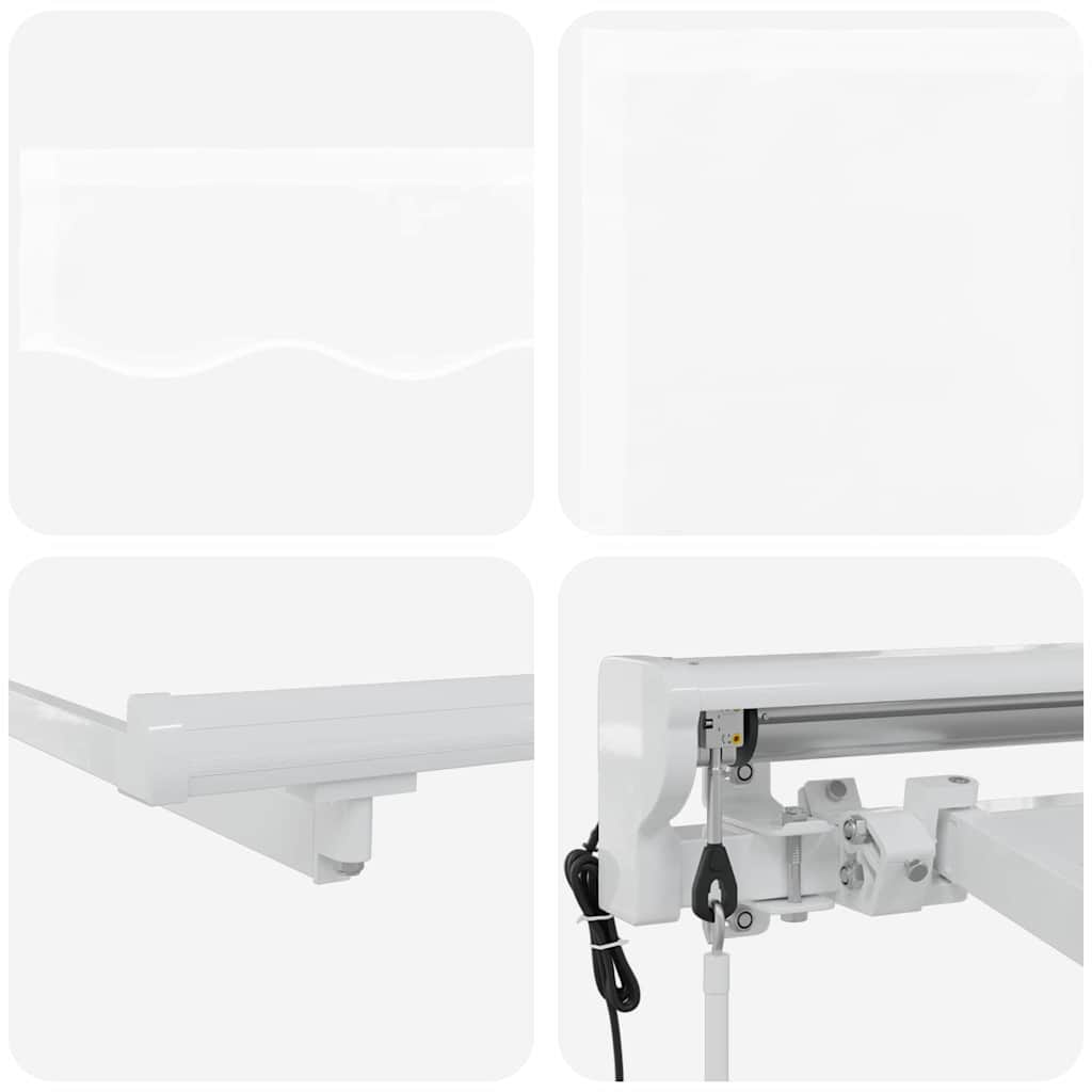 Markisenrahmen Weiß 250 x 200 cm Polyester mit PU-Beschichtung