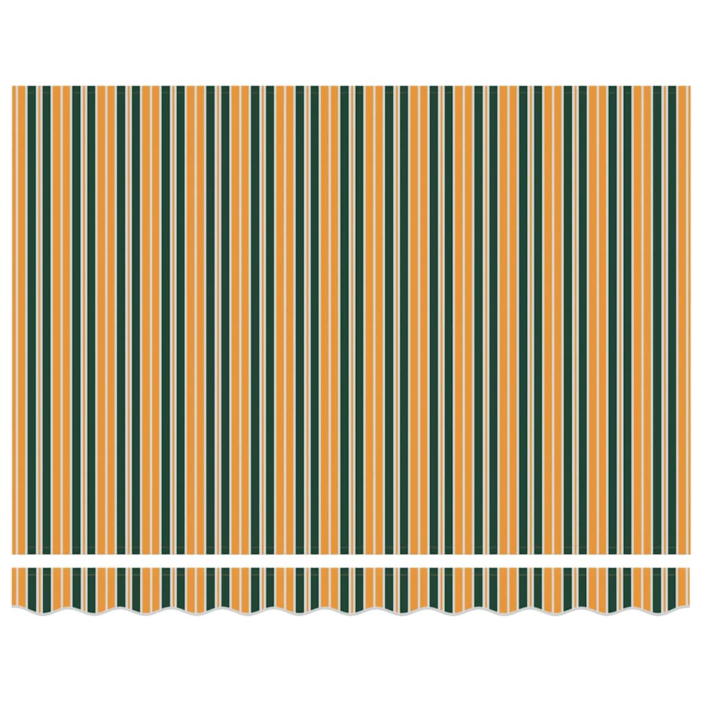 Markisenrahmen Grün und Gelb 250 x 200 cm