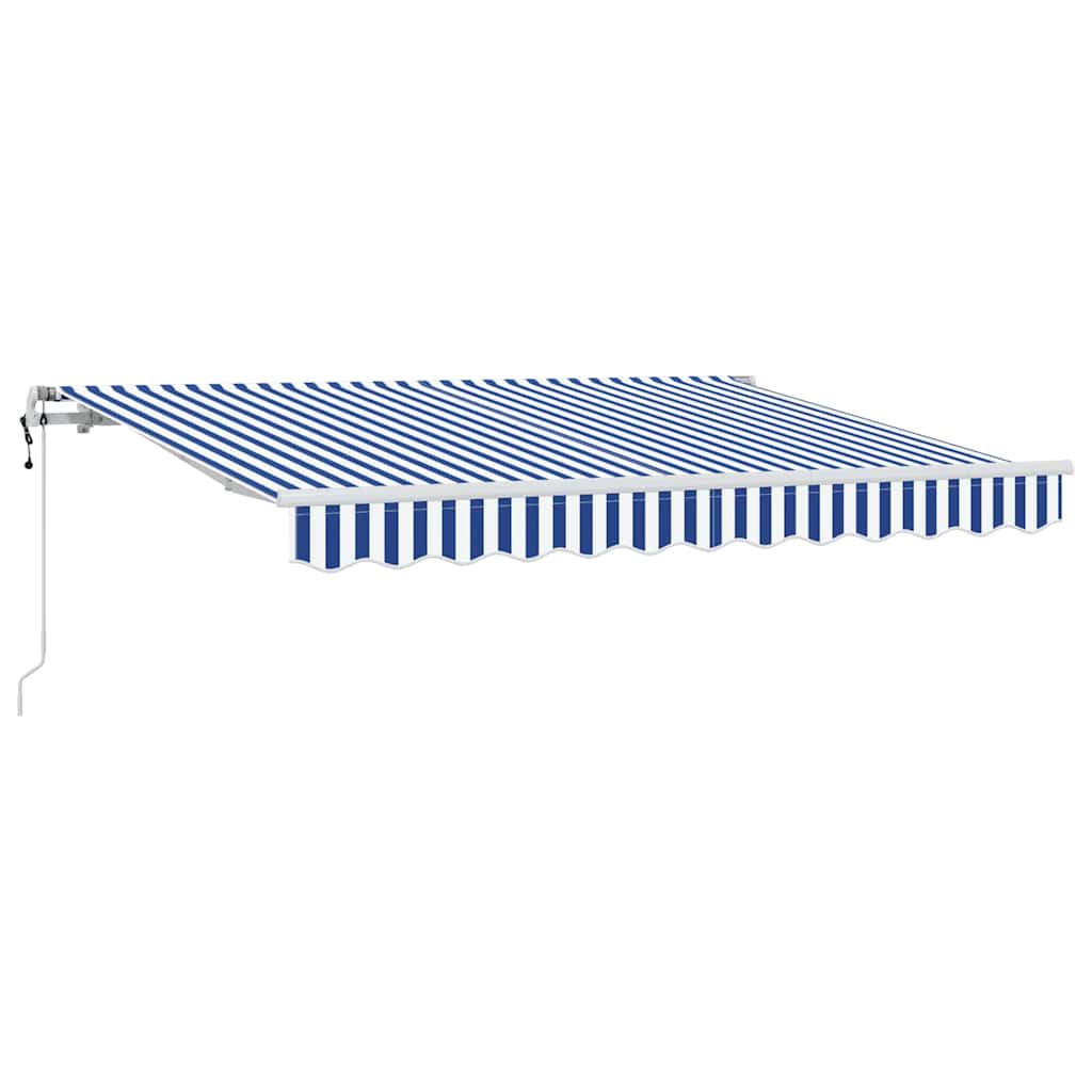 Einziehbare Markise Blau 300 x 200 cm Stoff