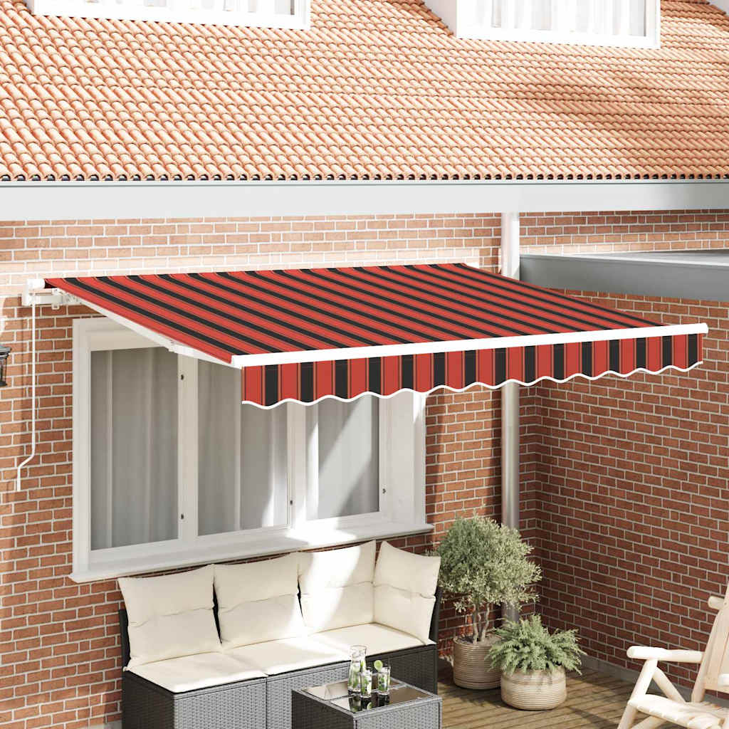 Einziehbare Markise Orange 300 x 200 cm Stoff