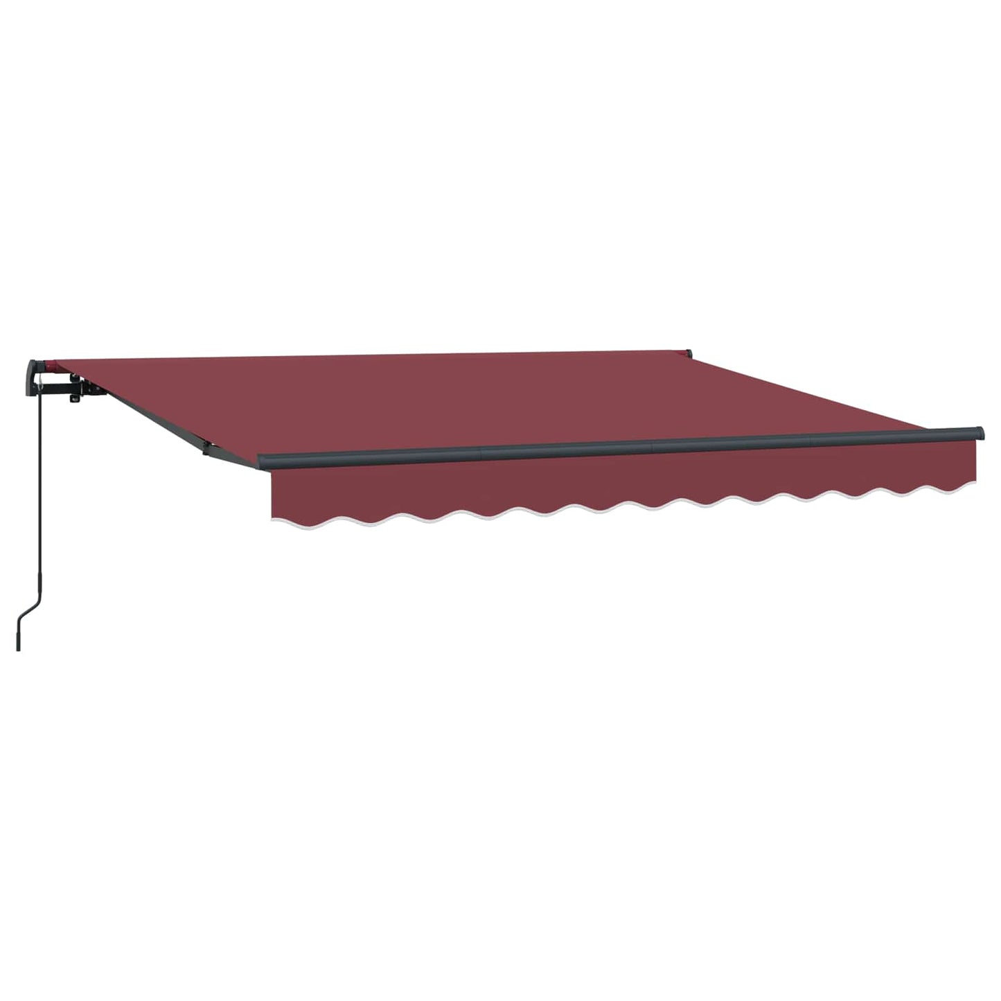 Einziehbare Markise Bordeauxrot 300 x 200 cm Stoff
