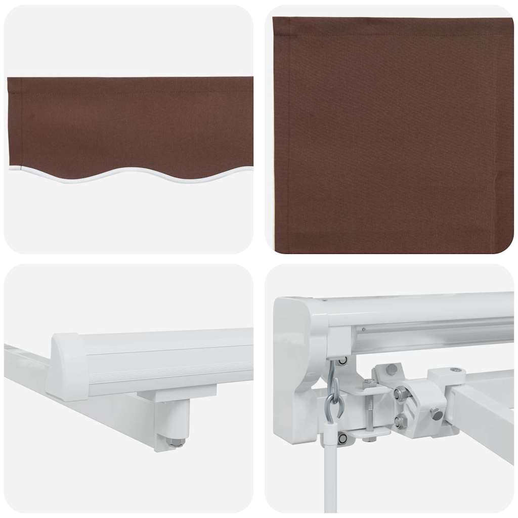 Markisenrahmen Braun 300 x 200 cm Polyester mit PU-Beschichtung