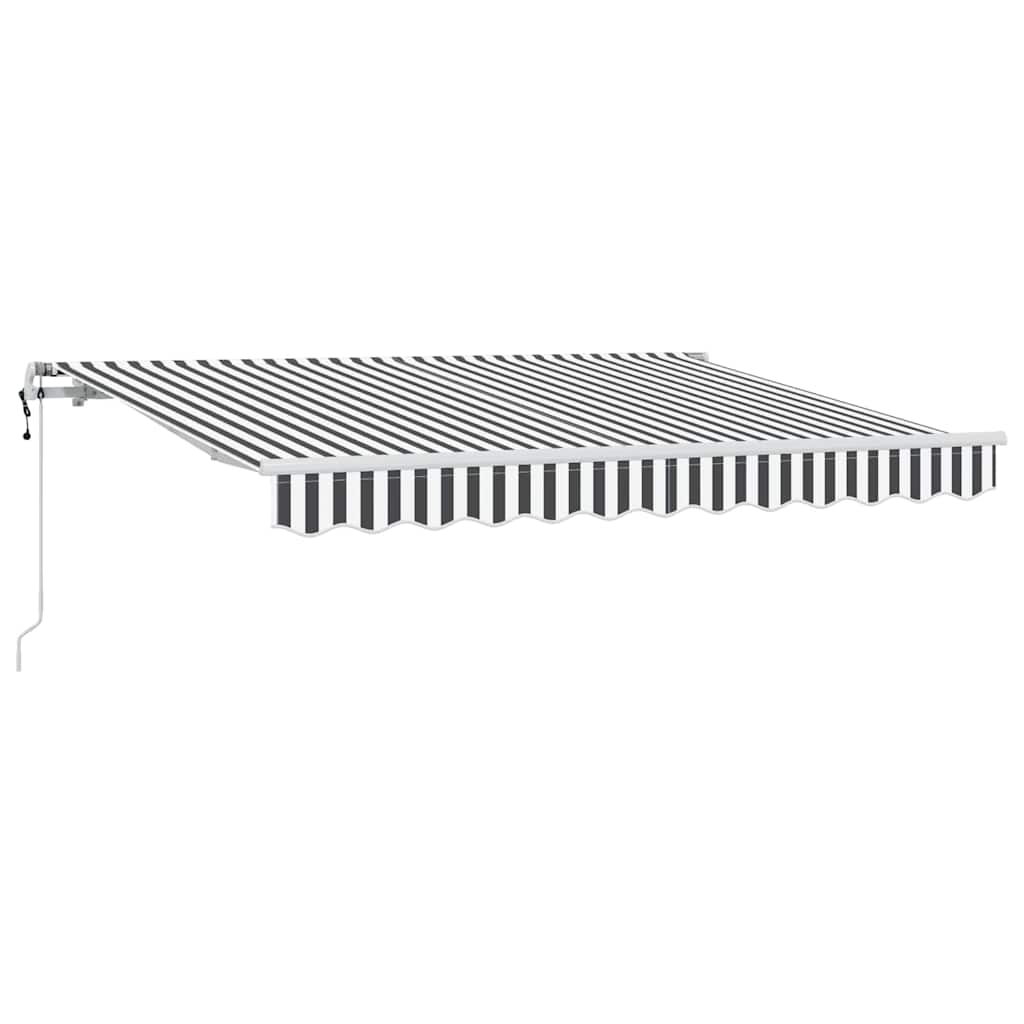Einziehbare Markise Anthrazit 300 x 200 cm Stoff