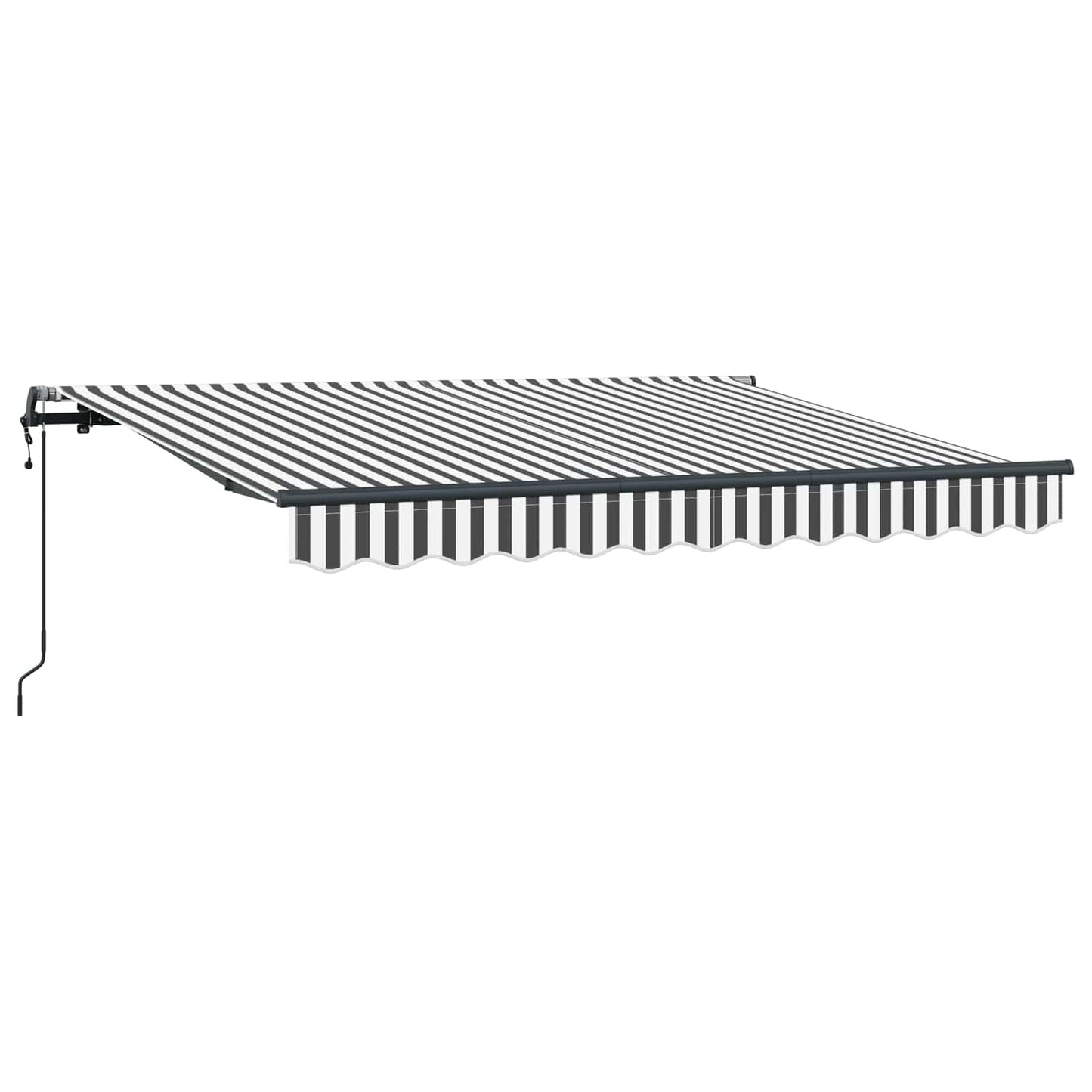 Einziehbare Markise Anthrazit 300 x 200 cm Stoff