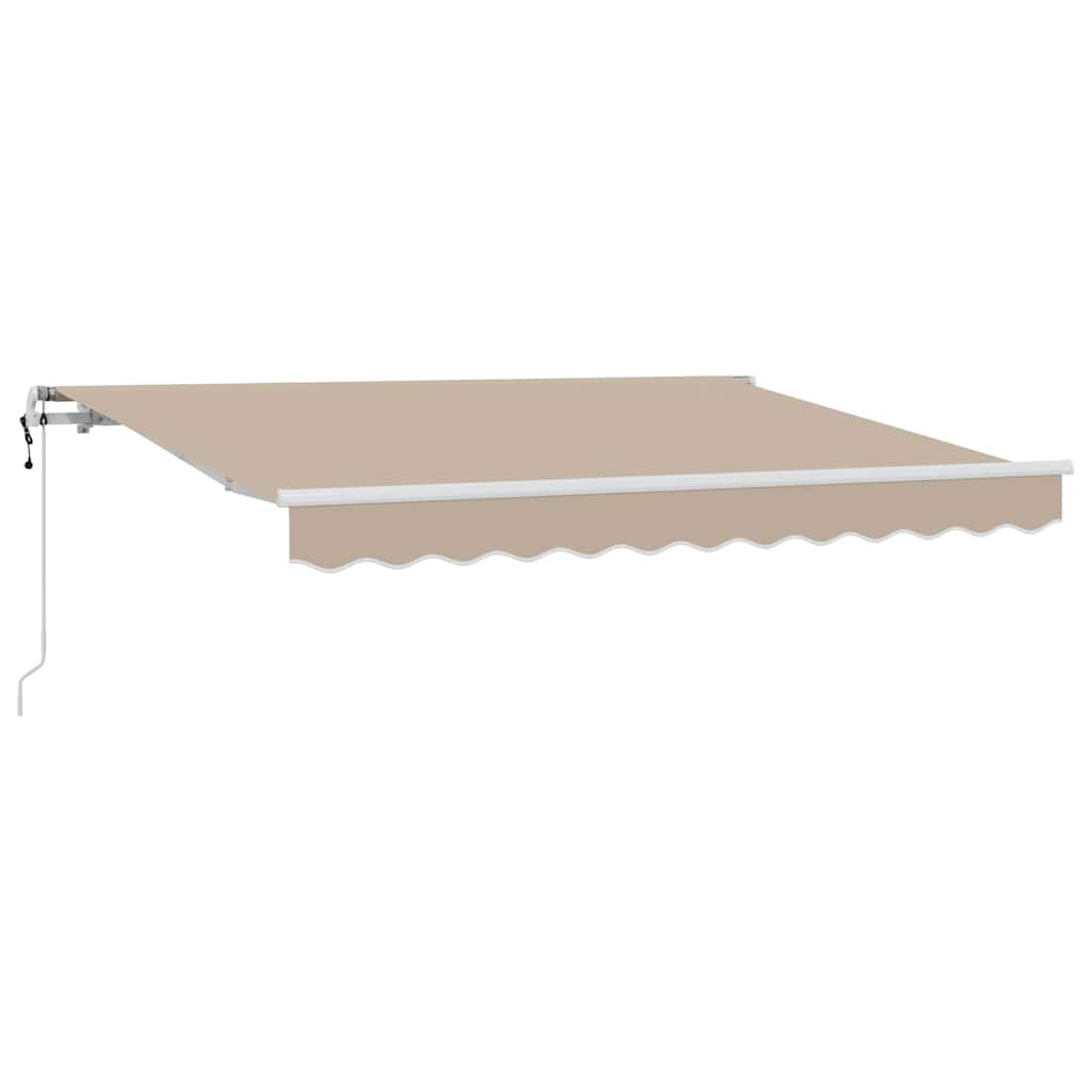 Einziehbare Markise Beige 300 x 200 cm Stoff