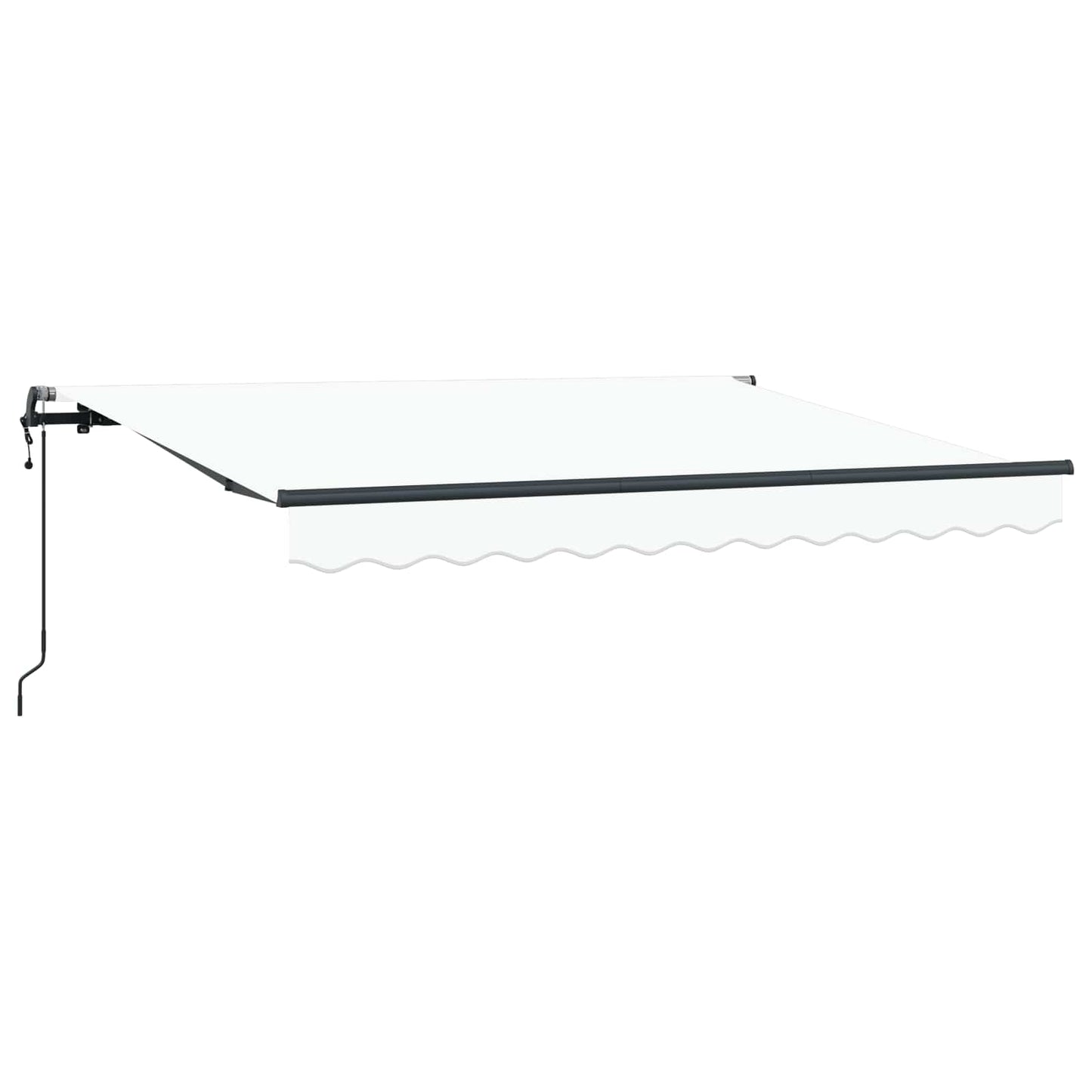 Einziehbare Markise Weiß 300 x 200 cm Stoff