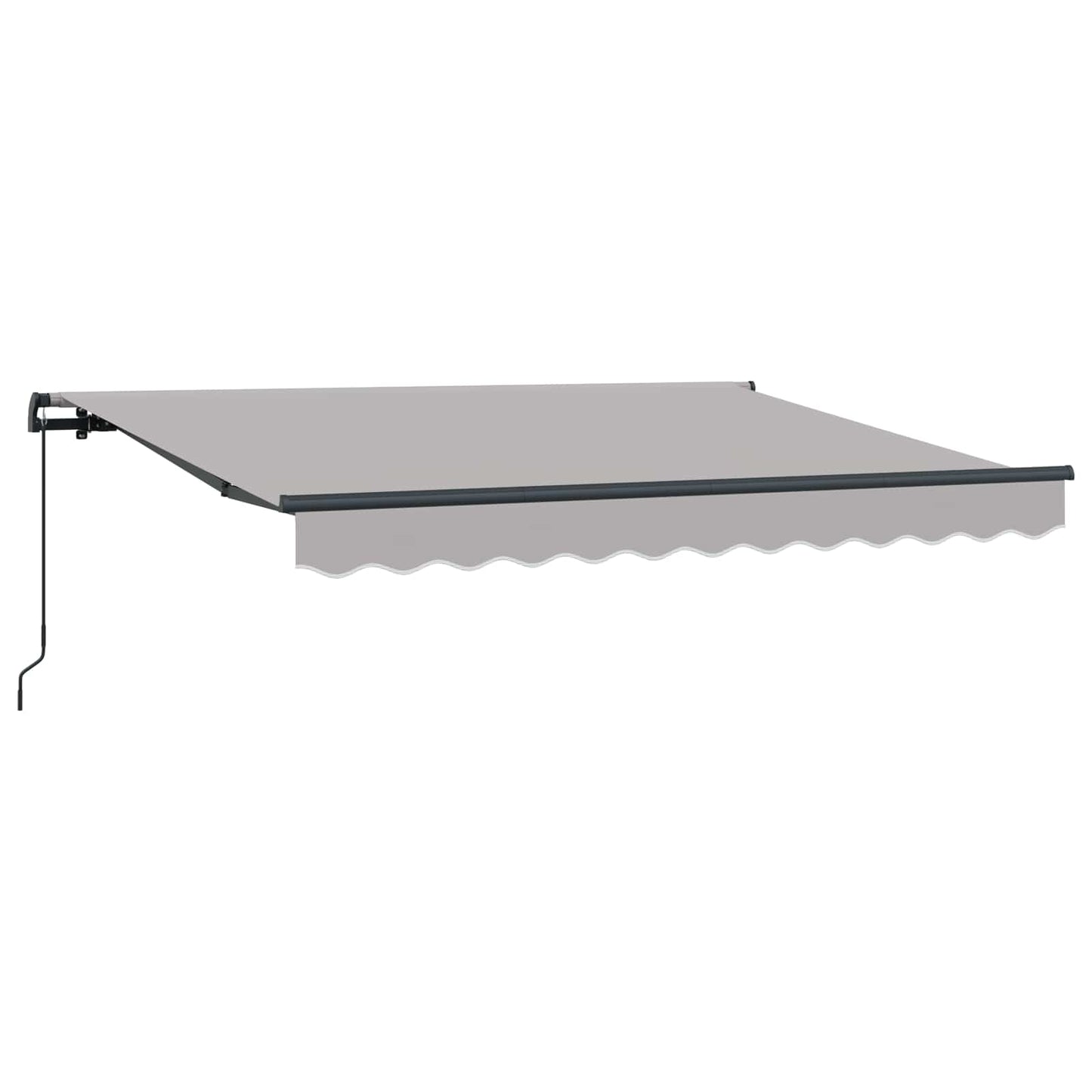 Einziehbare Markise Hellgrau 300 x 200 cm Stoff