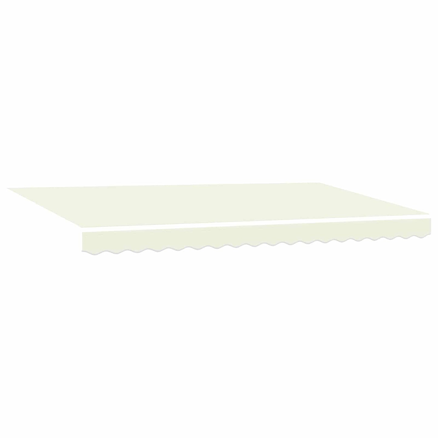 Einziehbare Markise Creme 350 x 200 cm Stoff