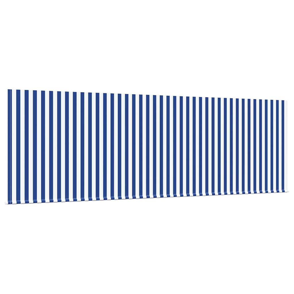 Einziehbare Markise Blau 350 x 200 cm Stoff