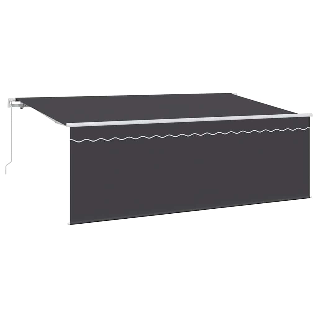 Einziehbare Markise Anthrazit 350 x 200 cm