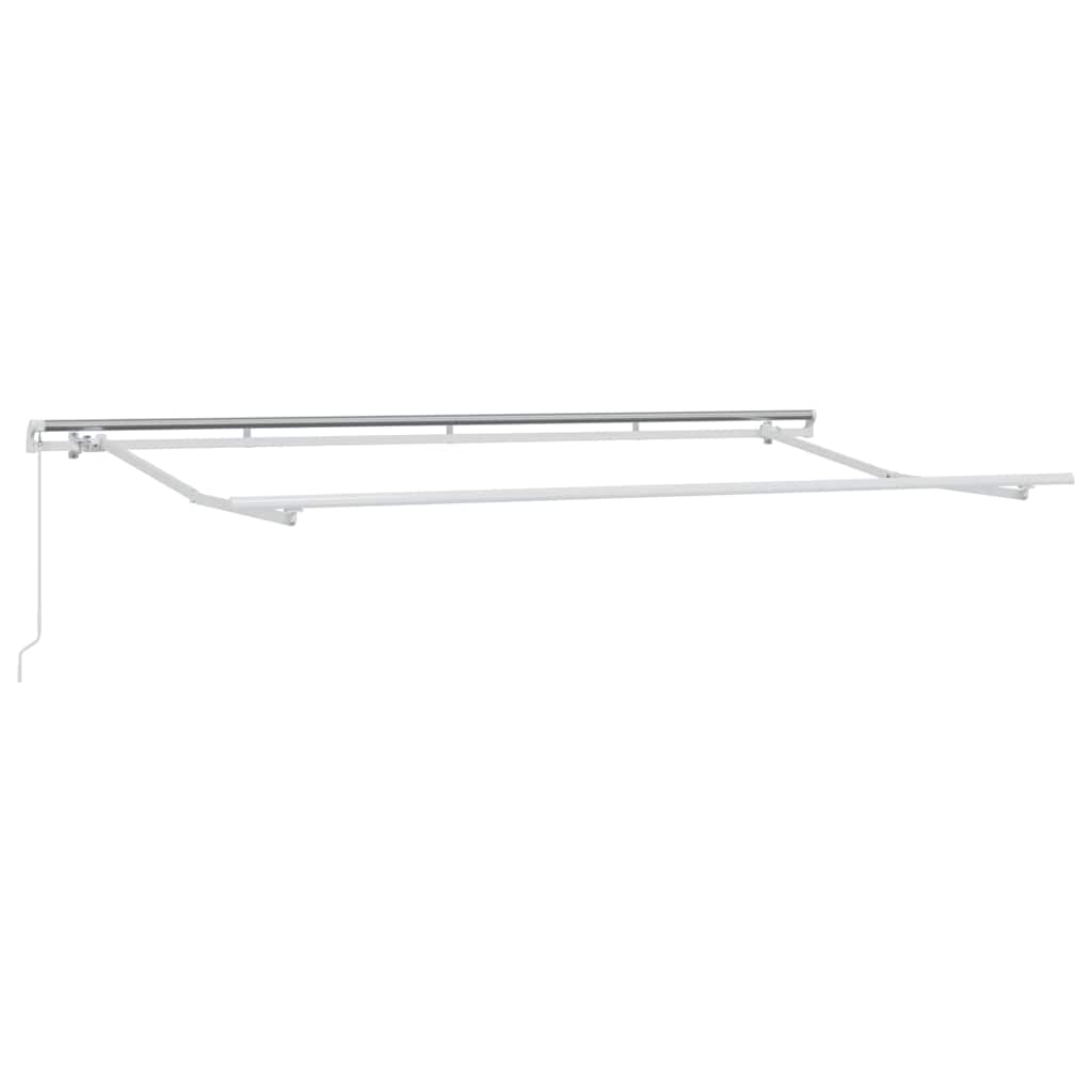 Einziehbare Markise Bordeauxrot 350 x 200 cm Stoff