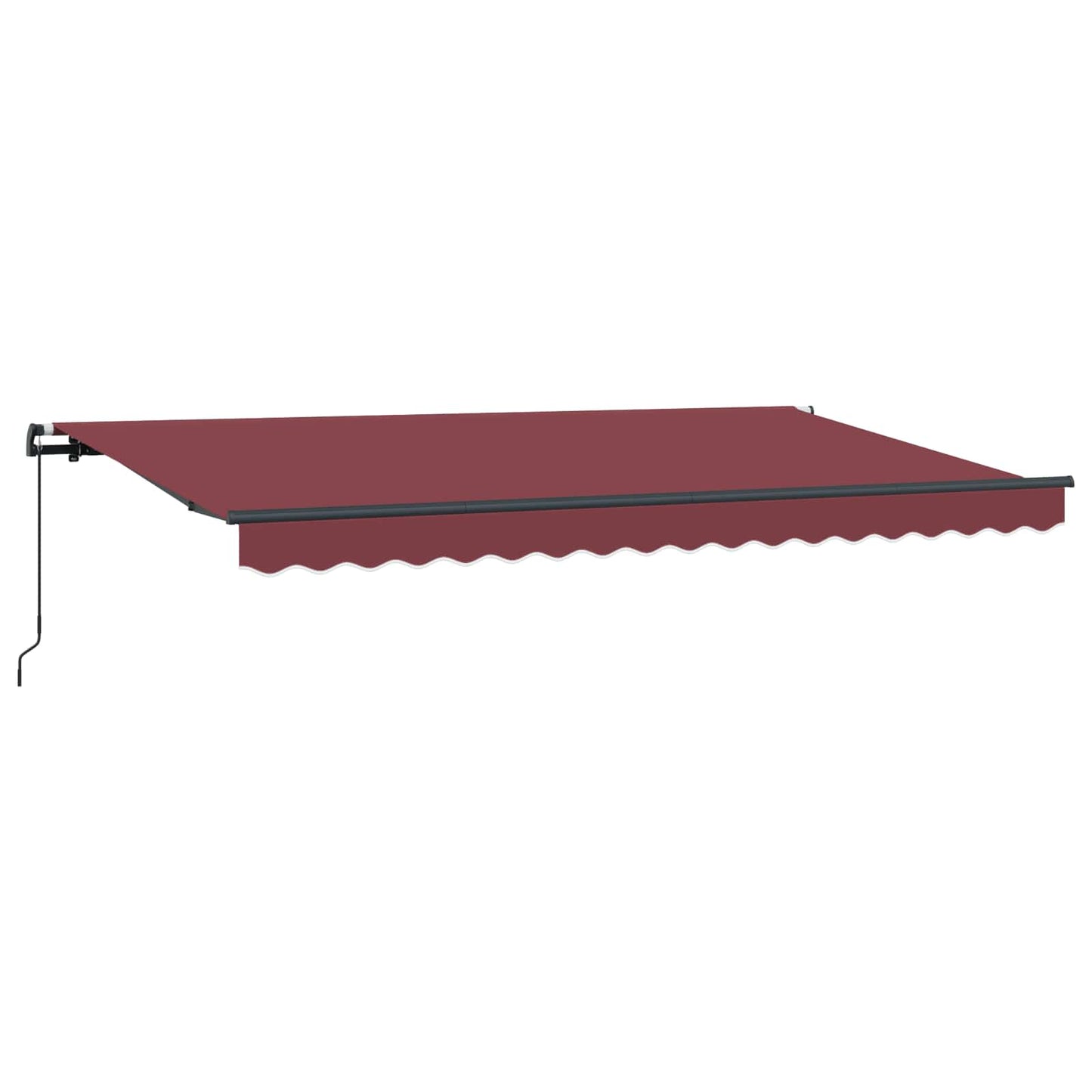 Einziehbare Markise Bordeauxrot 350 x 200 cm Stoff