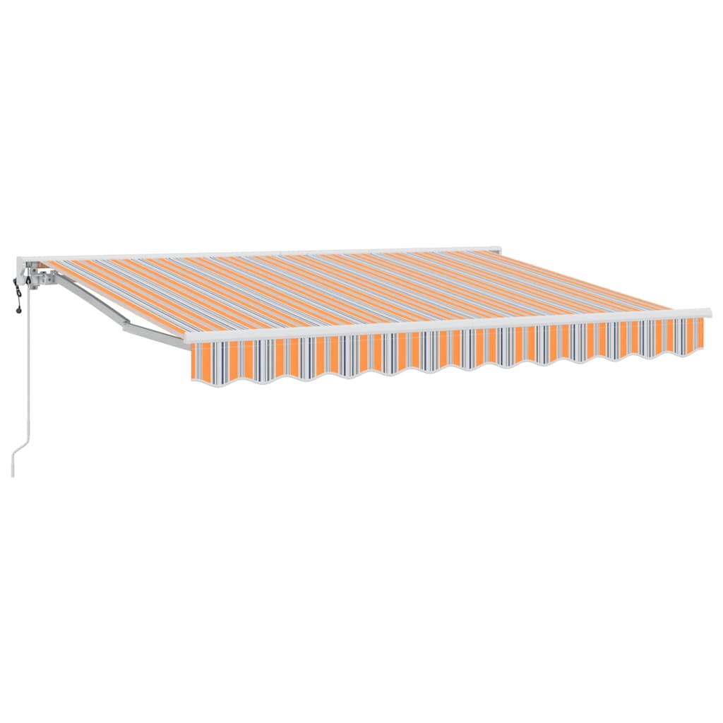 Markisenrahmen Blau und Orange 350 x 200 cm