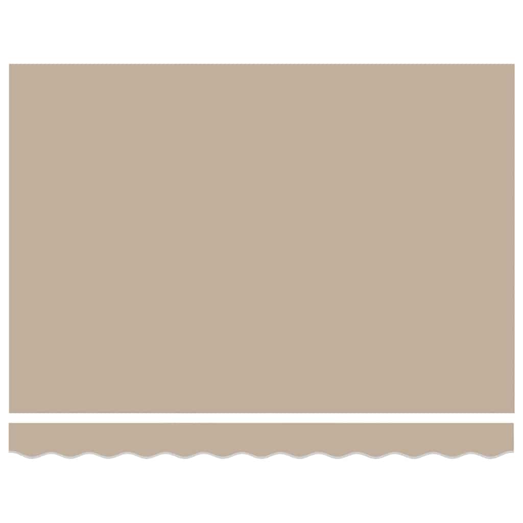 Markisenrahmen Beige 350 x 200 cm Polyester mit PU-Beschichtung