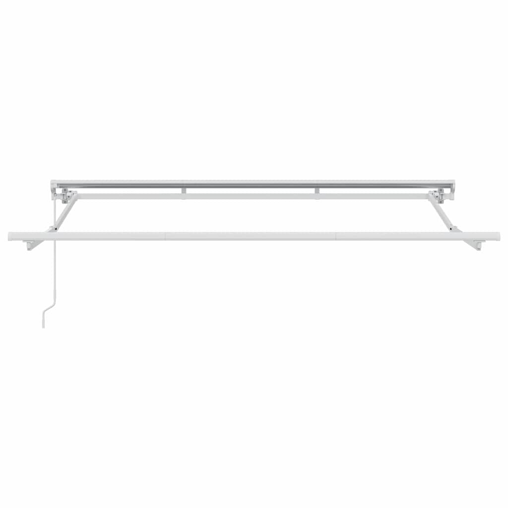 Markisenrahmen Weiß 350 x 200 cm Polyester mit PU-Beschichtung