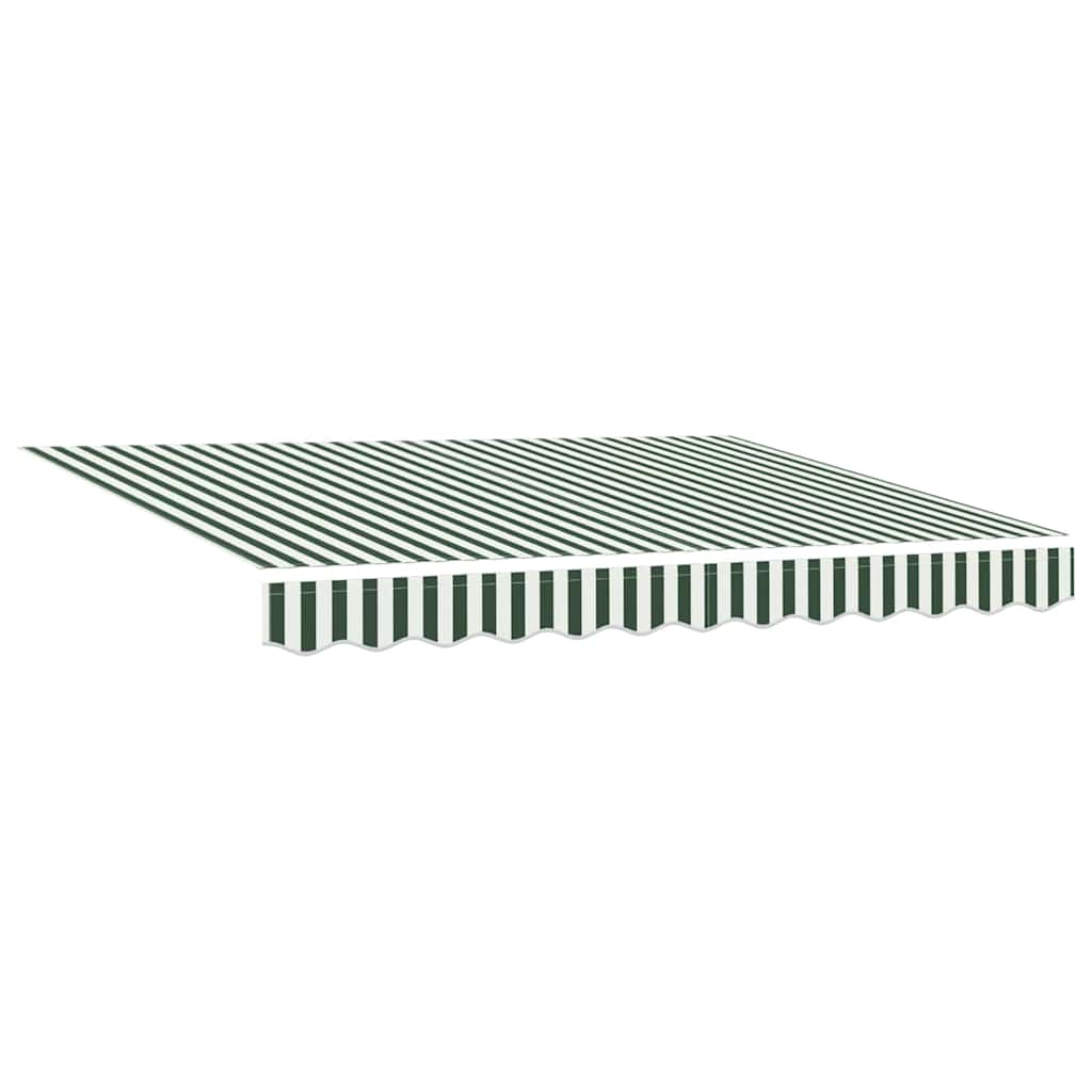 Einziehbare Markise Grün 350 x 200 cm Stoff
