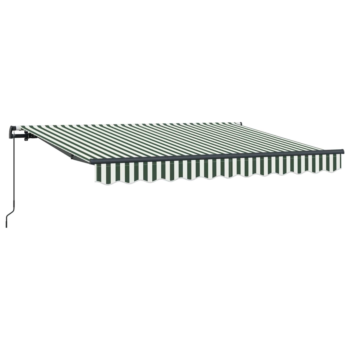 Einziehbare Markise Grün 350 x 200 cm Stoff