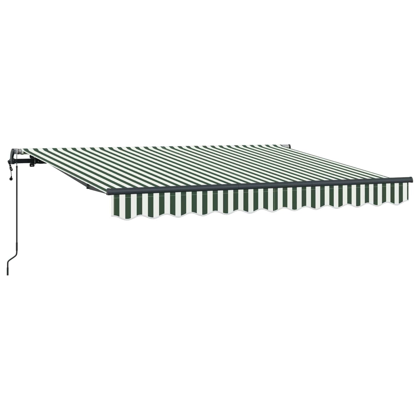 Einziehbare Markise Grün 350 x 200 cm Stoff
