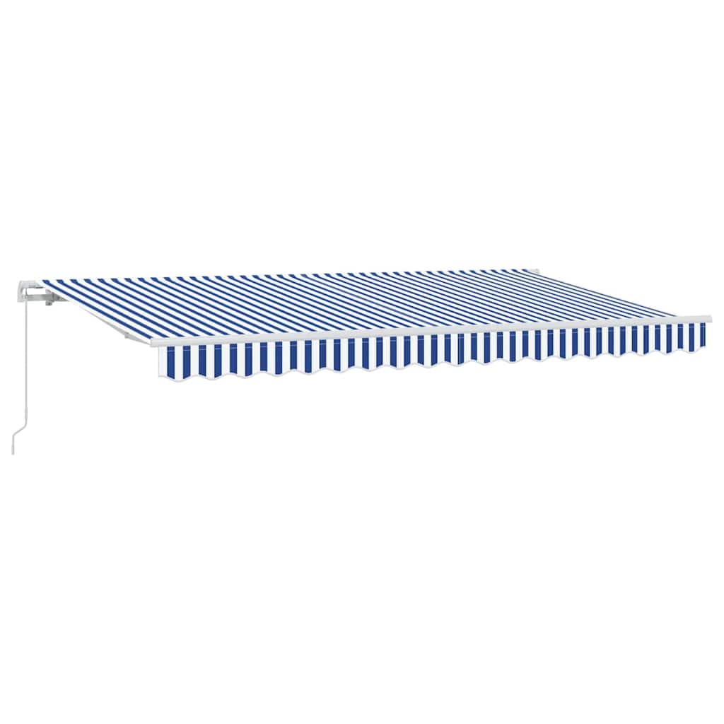 Einziehbare Markise Blau 400 x 200 cm Stoff
