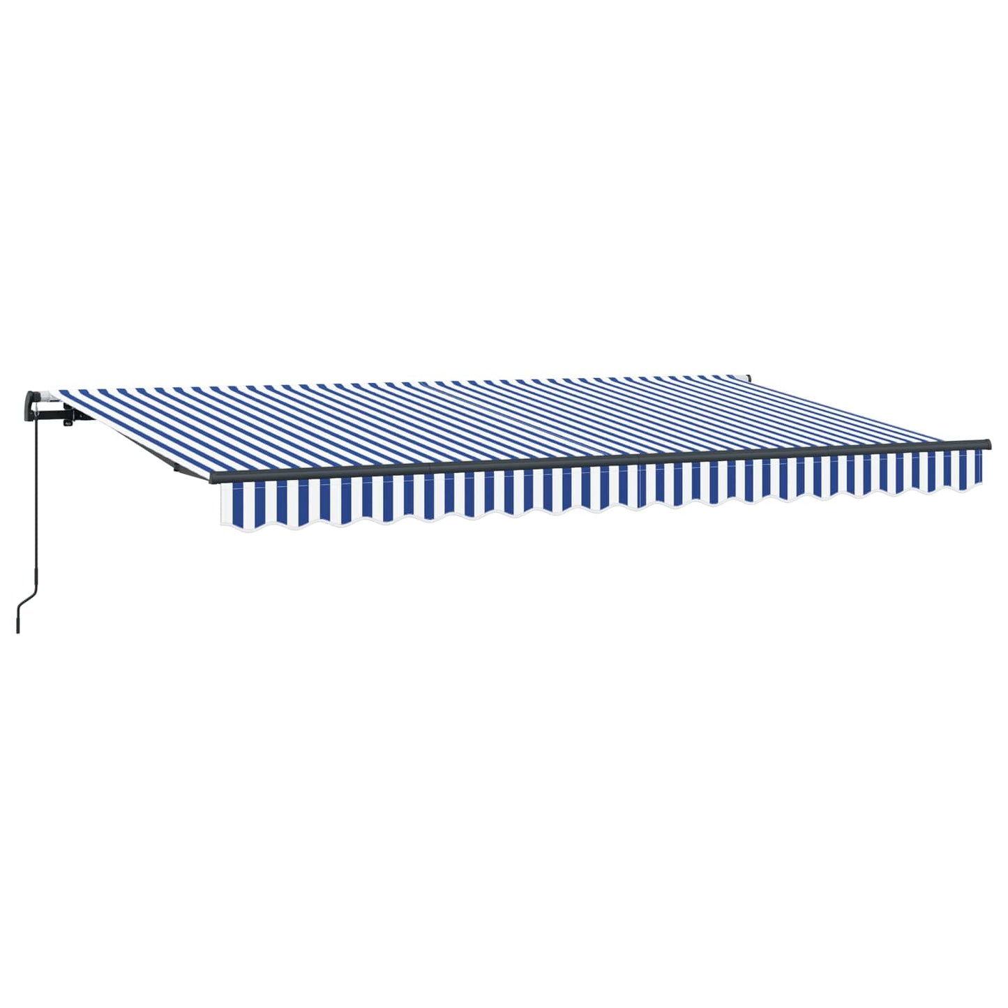 Einziehbare Markise Blau 400 x 200 cm Stoff