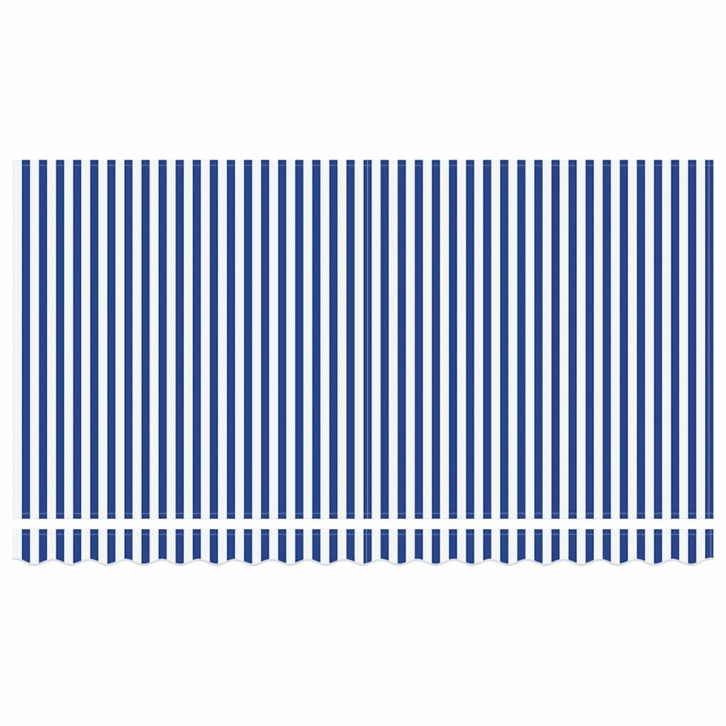 Einziehbare Markise Blau 400 x 200 cm Stoff
