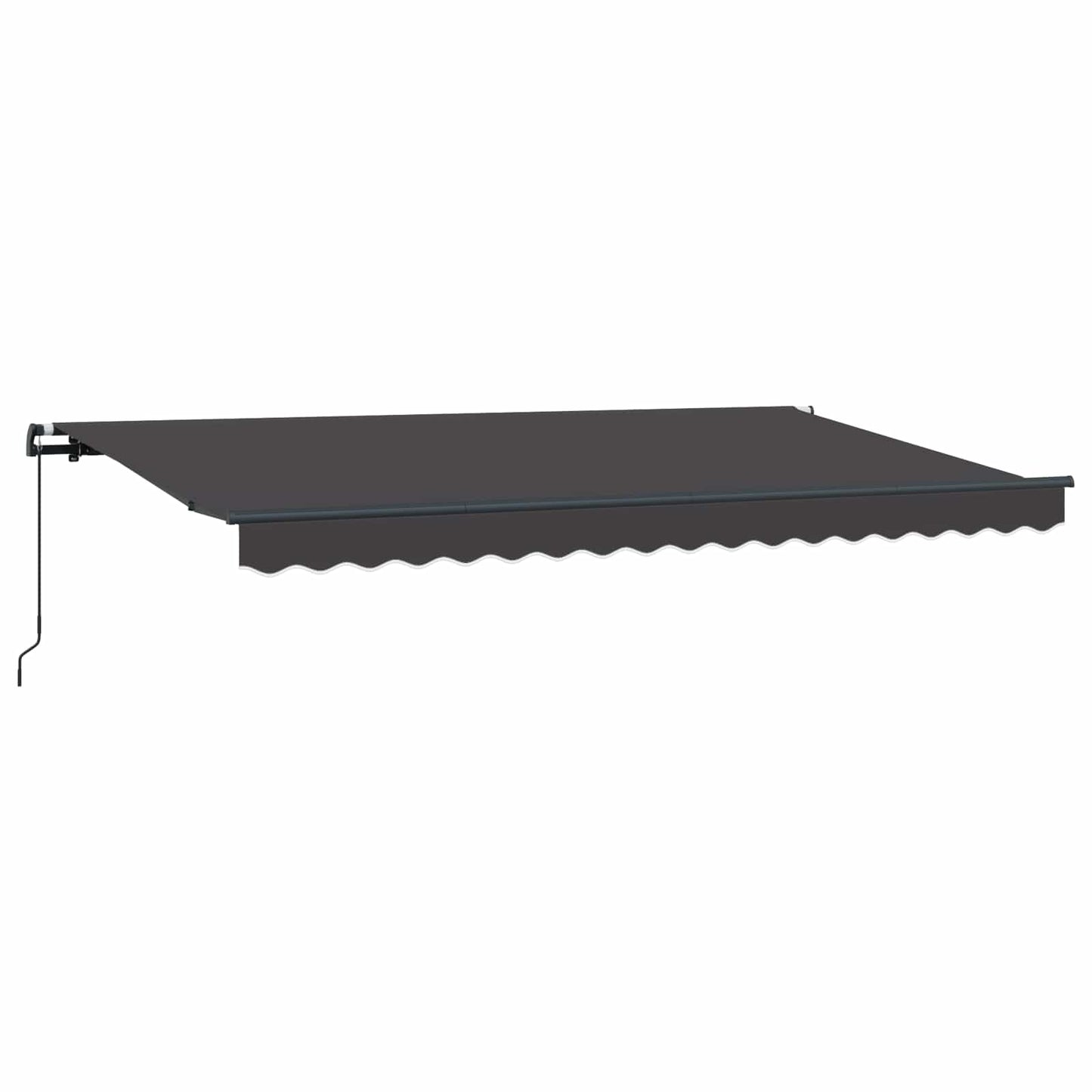 Einziehbare Markise Anthrazit 400 x 200 cm Stoff