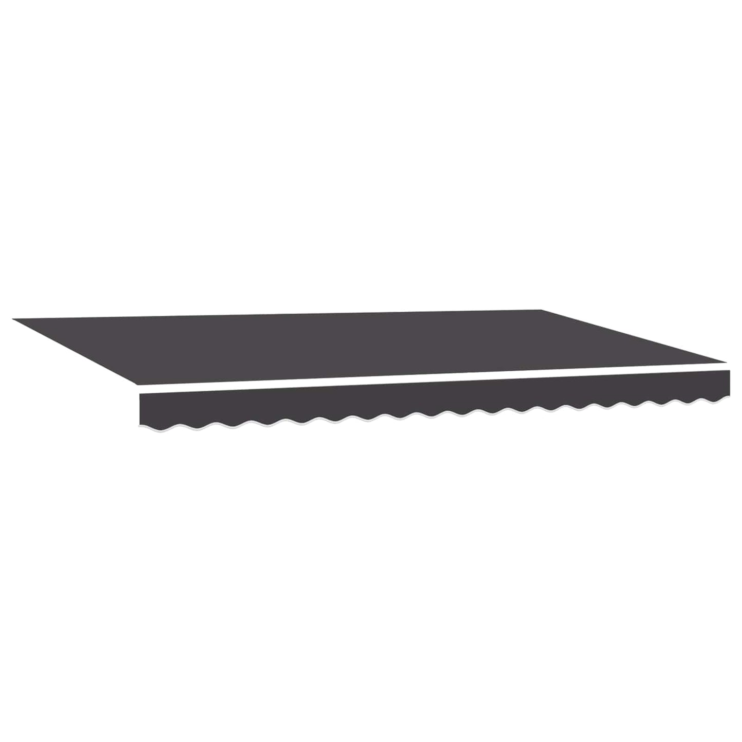 Einziehbare Markise Anthrazit 400 x 200 cm Stoff