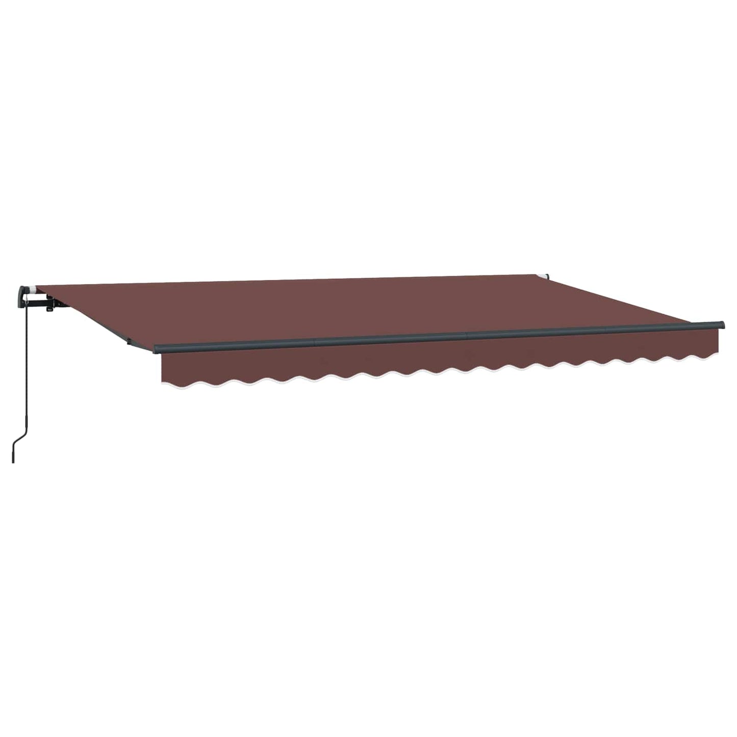 Einziehbare Markise Braun 400 x 200 cm Stoff