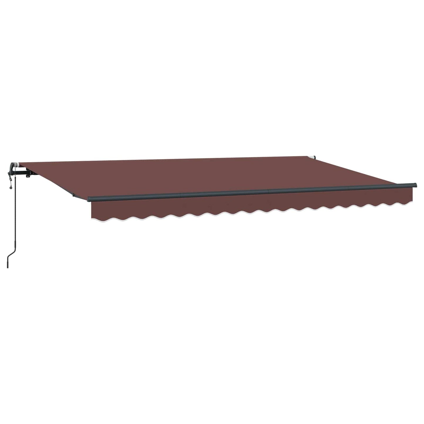 Einziehbare Markise Braun 400 x 200 cm Stoff