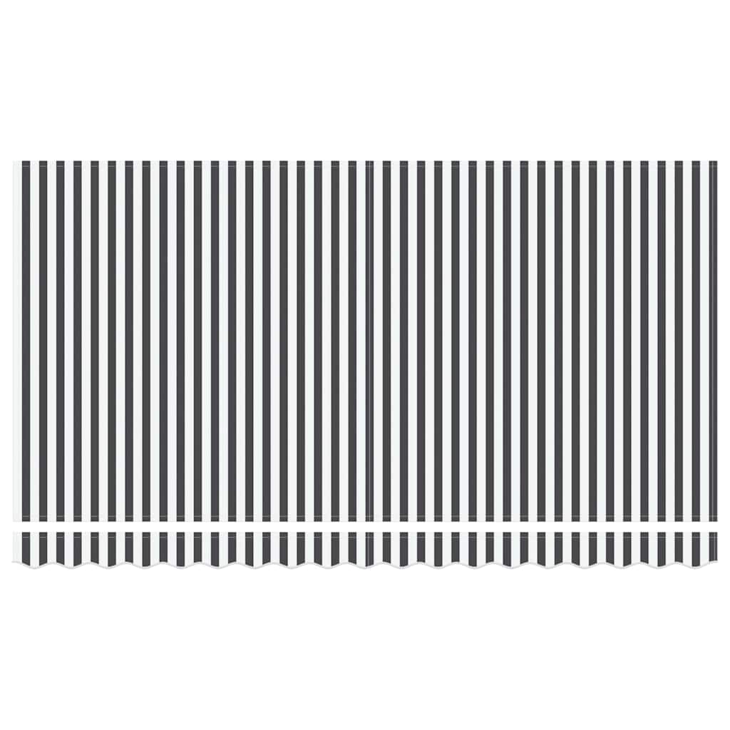 Einziehbare Markise Anthrazit 400 x 200 cm Stoff