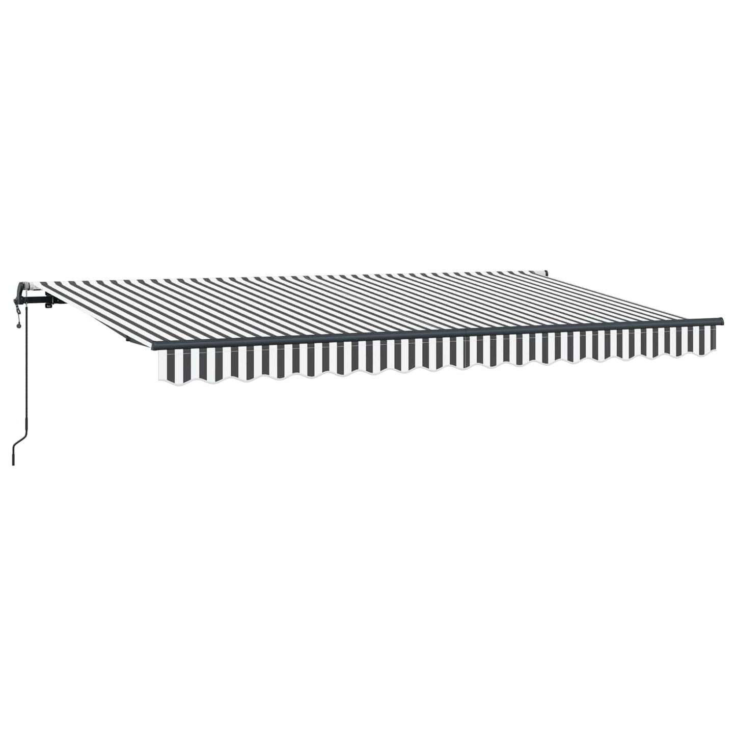 Einziehbare Markise Anthrazit 400 x 200 cm Stoff