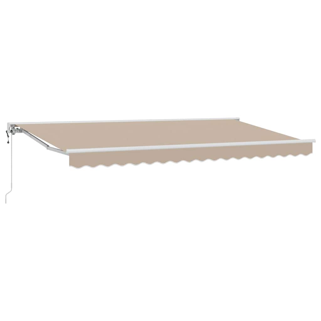 Markisenrahmen Beige 400 x 200 cm Polyester mit PU-Beschichtung