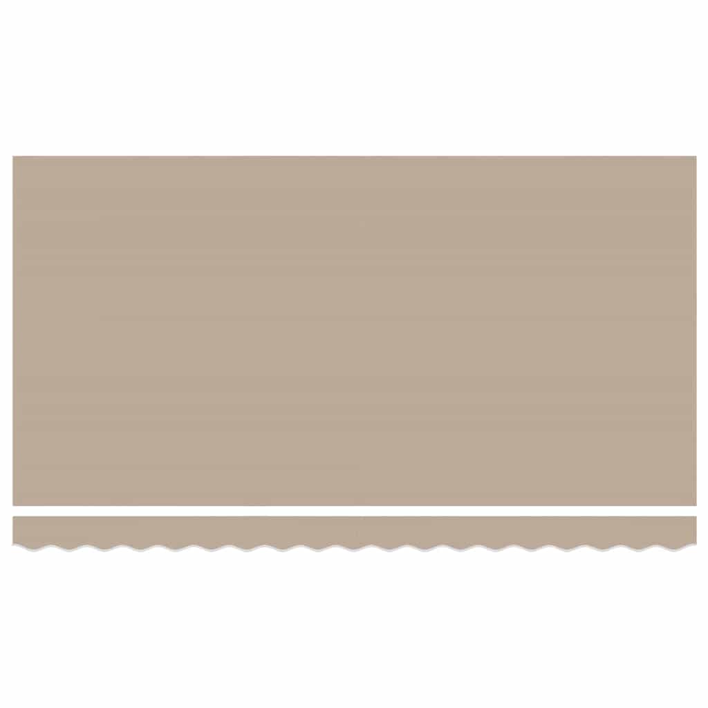 Einziehbare Markise Beige 400 x 200 cm Stoff