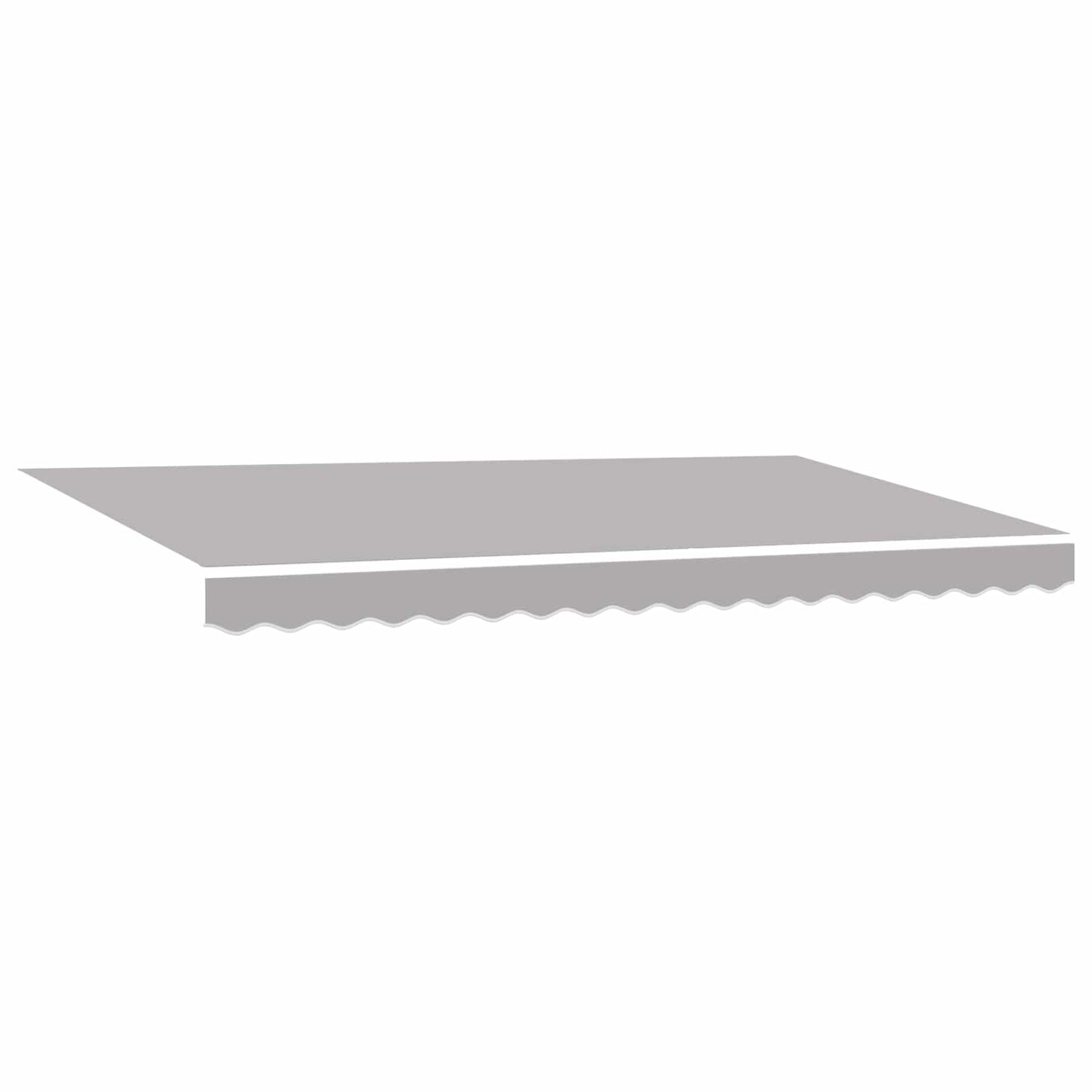 Einziehbare Markise Hellgrau 400 x 200 cm Stoff