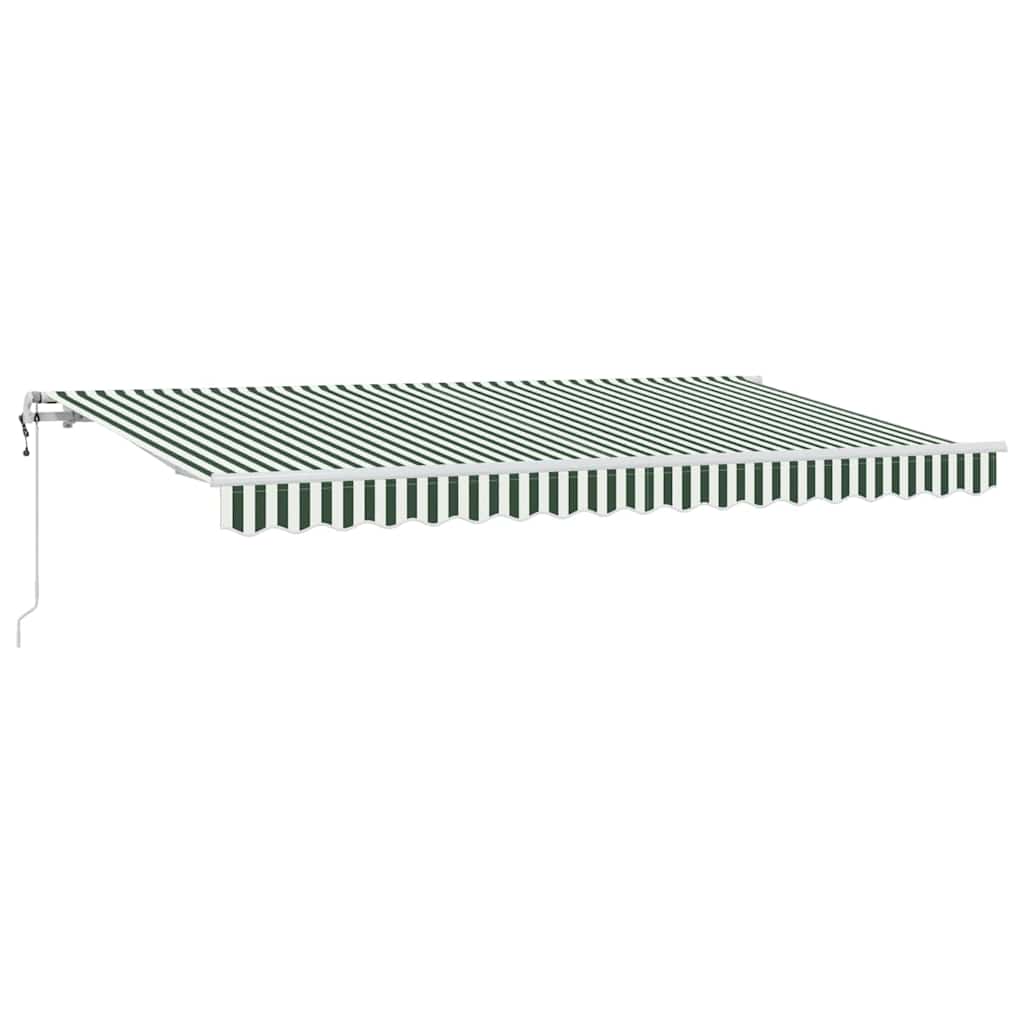 Einziehbare Markise Grün 400 x 200 cm Stoff
