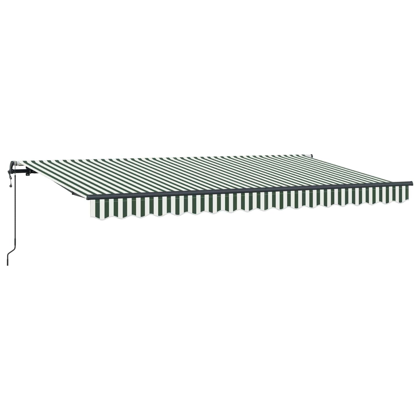 Einziehbare Markise Grün 400 x 200 cm Stoff