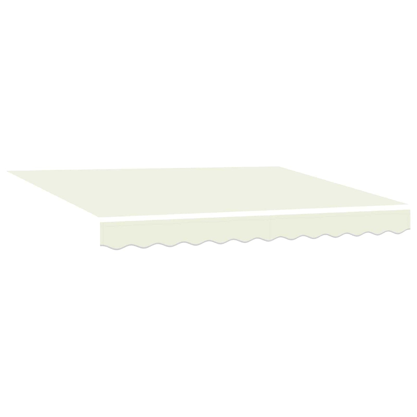 Einziehbare Markise Creme 300 x 250 cm Polyester und Aluminium