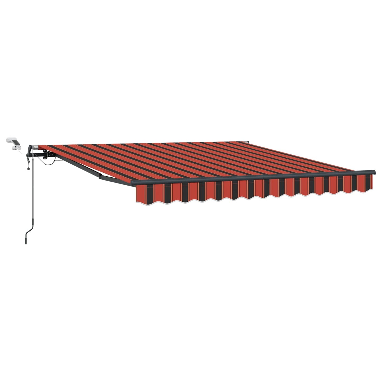 Markisenstoff mit Orange und Braun 300 x 250 cm Polyester