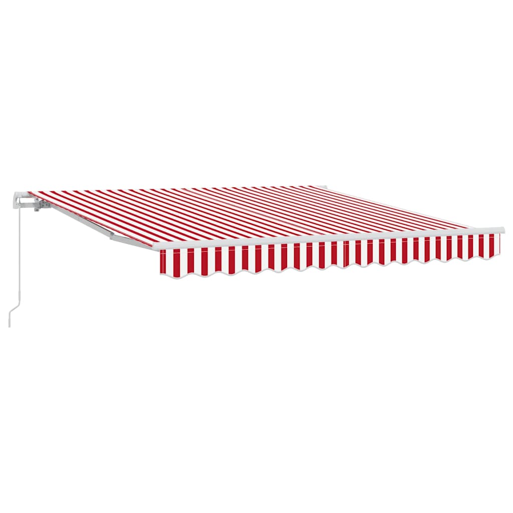 Einziehbare Markise Rot und Weiß 300 x 250 cm