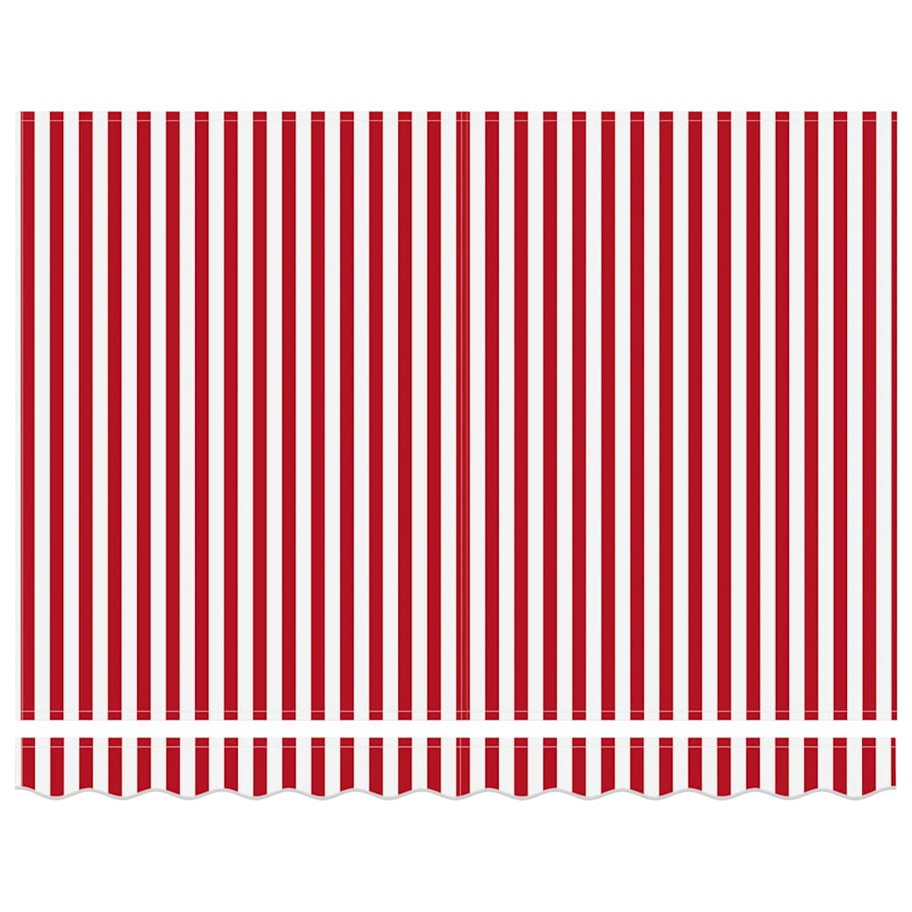 Einziehbare Markise Rot und Weiß 300 x 250 cm