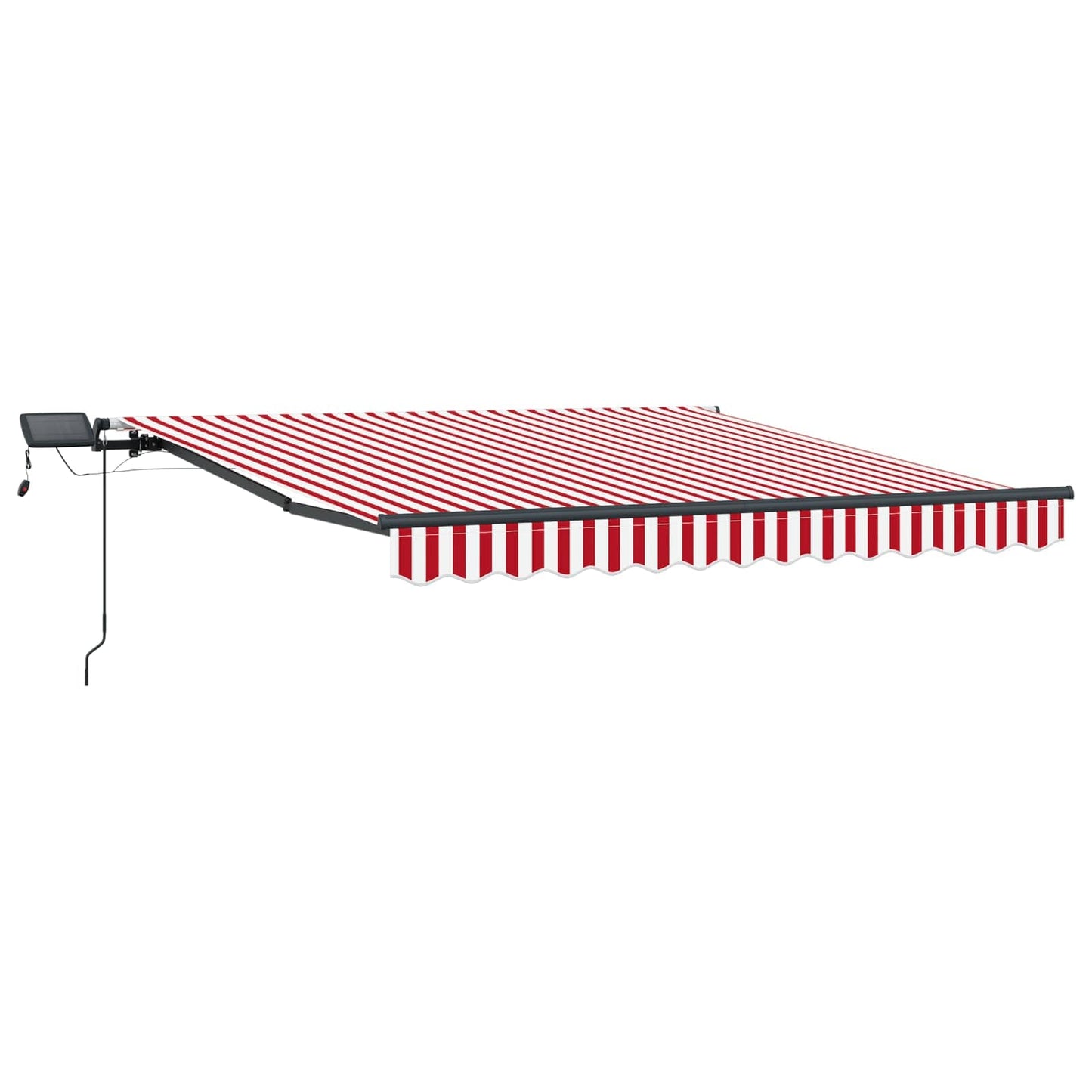 Einziehbare Markise Rot und Weiß 300 x 250 cm Stoff