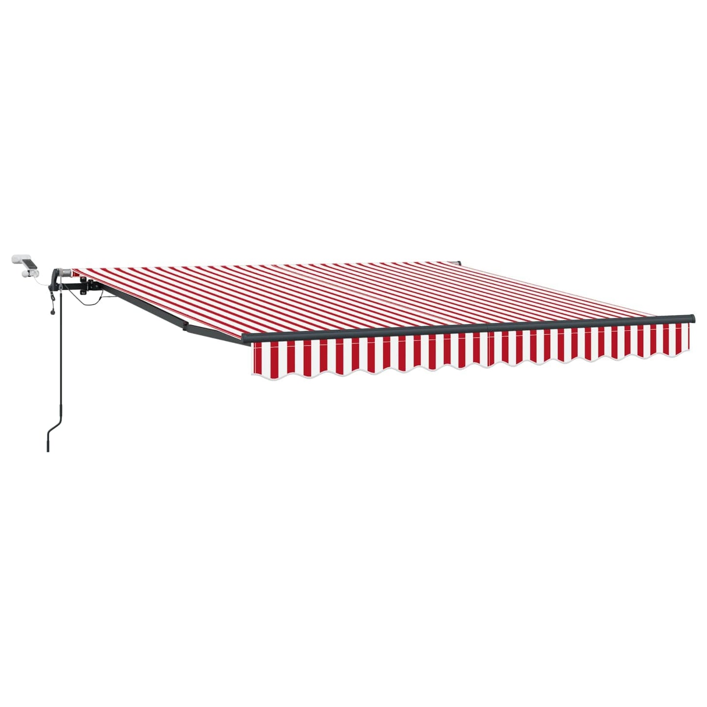 Markisenstoff mit Rot und Weiß 300 x 250 cm Polyester