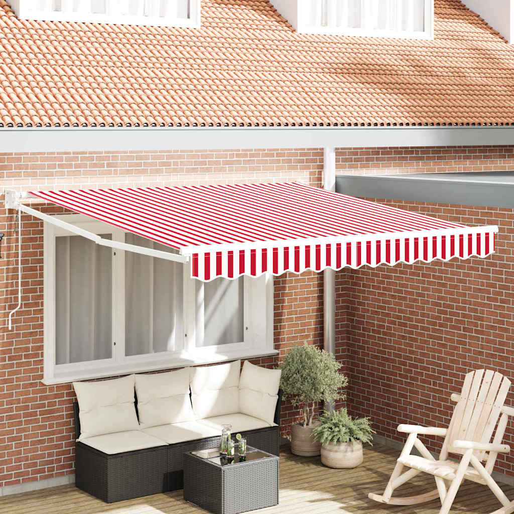 Elektrische ausziehbare Markise Rot 300 x 250 cm