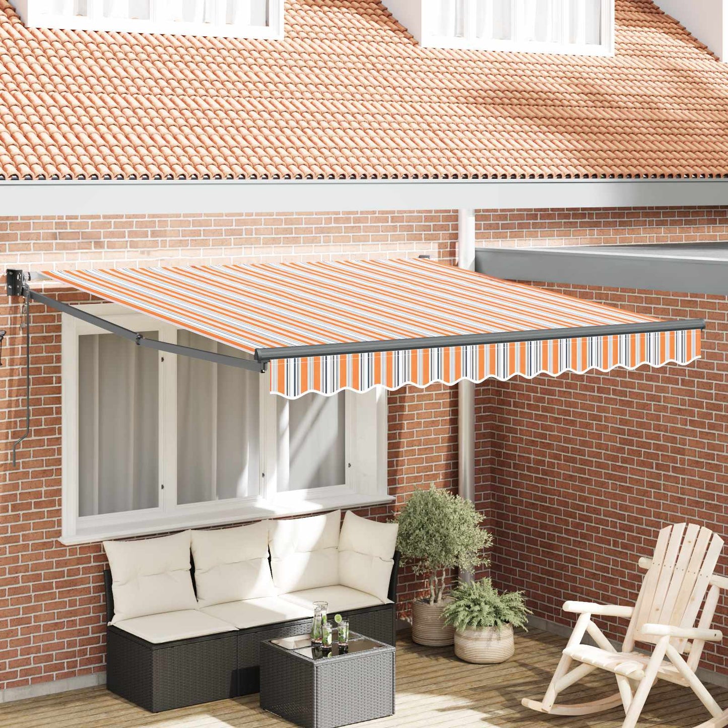 Einziehbare Markise Mehrfarbig 300 x 250 cm