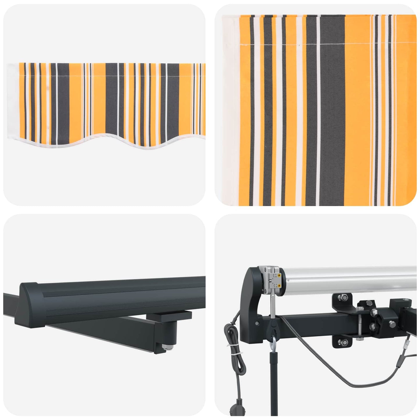 Markisenstoff mit Mehrfarbig 300 x 250 cm Polyester
