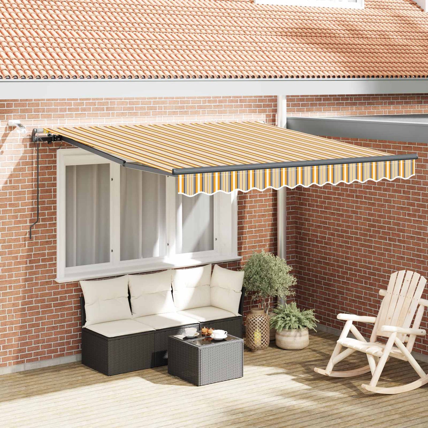 Markisenstoff mit Mehrfarbig 300 x 250 cm Polyester