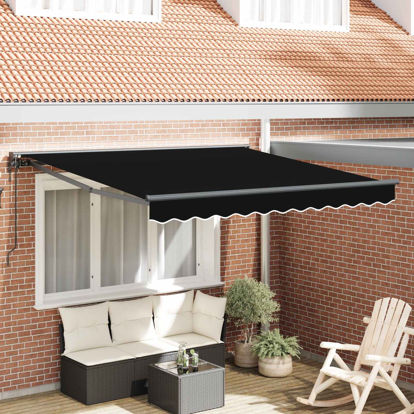Markisenrahmen Schwarz 300 x 250 cm